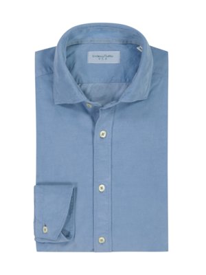 Softes Feincord-Hemd mit Stretchanteil