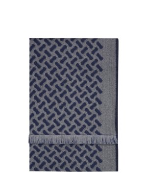 Schal aus Wolle mit Muster