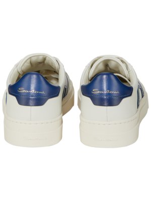 Double Buckle Sneaker aus Nappaleder mit Kontrast-Detail