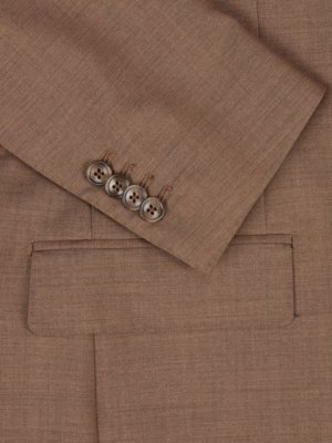Teilgefütterter Anzug aus Super 120 Schurwolle