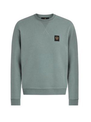 Sweatshirt-mit-Logo-Emblem-aus-Baumwolle
