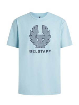 T-Shirt-mit-gummiertem-Logo-Print
