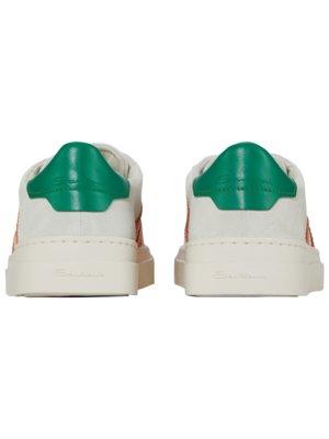 Double Buckle Sneaker aus Wildleder mit Kontrast-Details