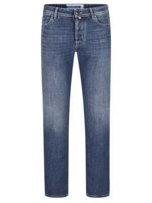 Jeans Bard mit charakteristischem Leder-Patch, Slim Fit