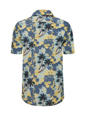Resorthemd-mit-Lyocell-Anteil-und-floralem-Print