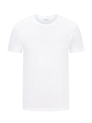 Ultraleichtes T-Shirt aus Seide in melierter Optik 
