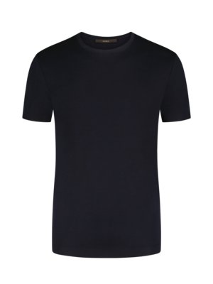 Unifarbenes-T-Shirt-in-Feinstrick