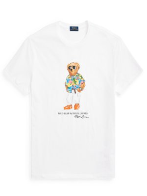 Meliertes-T-Shirt-mit-Bären-Print,-Classic-Fit