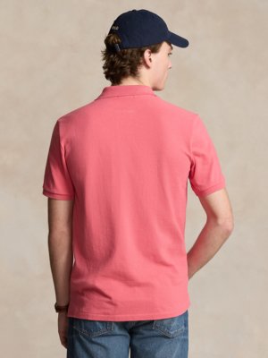 Piqué-Poloshirt,-Custom-Slim-Fit