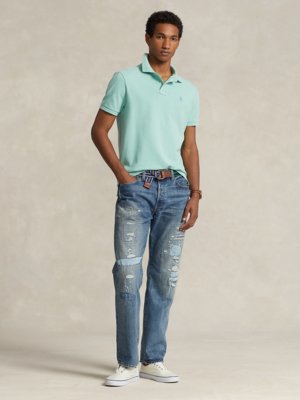 Piqué-Poloshirt, Slim Fit