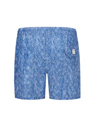 Badeshorts mir floralem Print aus recyceltem Material