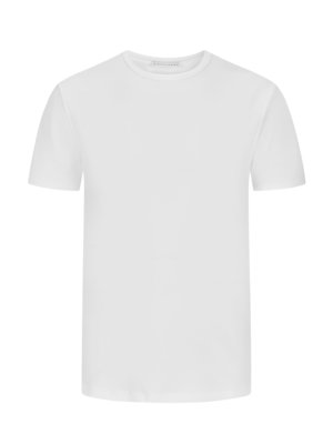 Unifarbenes T-Shirt in Jersey-Qualität