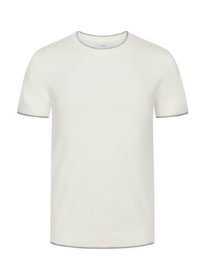 Softes-Strick-Shirt-mit-Seidenanteil-und-Kontraststreifen