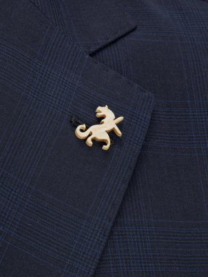 Anzug aus Schurwolle mit Glencheck-Muster