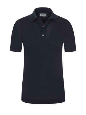 Softes Strick-Poloshirt in Jersey-Qualität