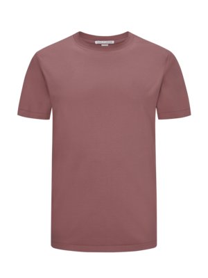Glattes T-Shirt aus merzerisierter Baumwolle