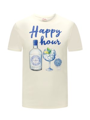 T-Shirt-mit-Cocktail-Motiv
