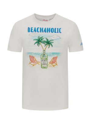 T-Shirt mit Beach- und Gin-Motiv