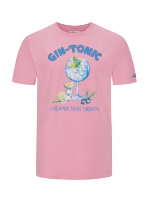 T-Shirt-mit-Gin-Tonic-Motiv