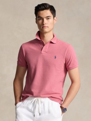 Poloshirt in Piqué-Qualität, Custom Slim Fit