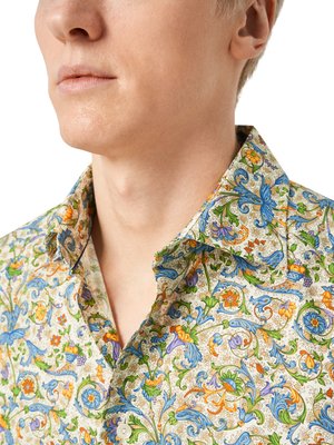 Hemd aus Baumwolle mit Paisley-Print, Contemporary Fit