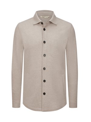 Softes Overshirt aus Merinowolle