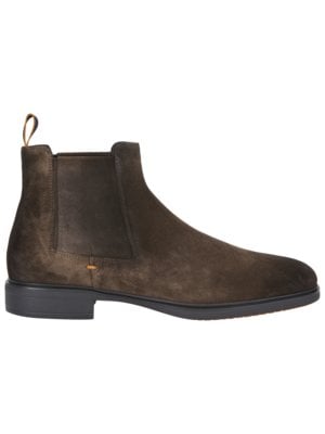 Chelsea Boots aus Veloursleder mit Rutschschutz