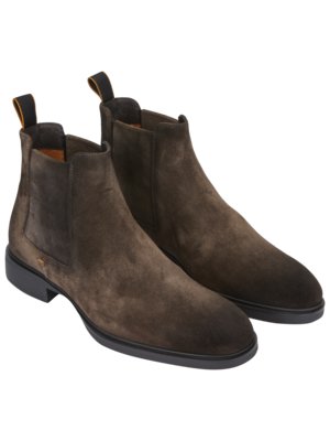 Chelsea Boots aus Veloursleder mit Rutschschutz