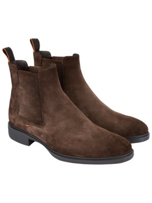 Chelsea Boots aus Veloursleder mit Rutschschutz