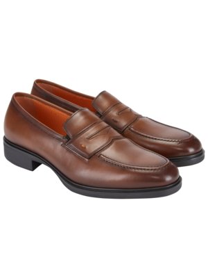 Leichte Penny Loafer aus Nappaleder