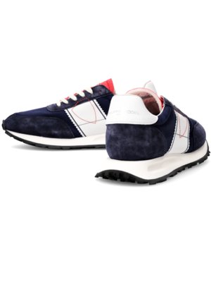 Runner Sneaker mit  Veloursleder-Details