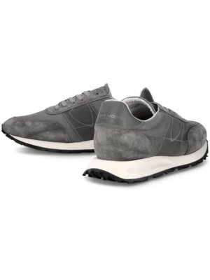 Runner Sneaker mit  Veloursleder-Details