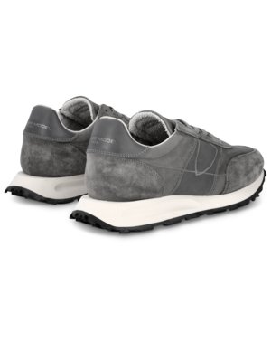 Runner Sneaker mit  Veloursleder-Details