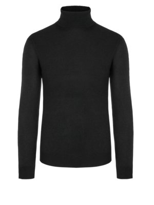 Unifarbener Rollkragenpullover aus Kaschmir