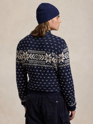 Pullover mit Kaschmiranteil und Norwegermuster