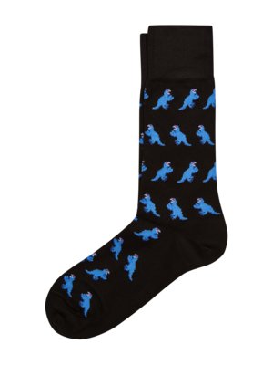 Socken mit Dino-Motiven und Stretchanteil