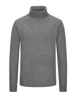 Softer Rollkragenpullover in Strukturstrick