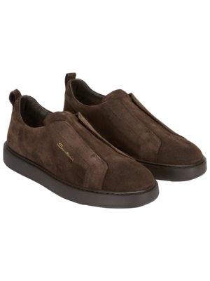 Slip-on-Sneakers-aus-Veloursleder