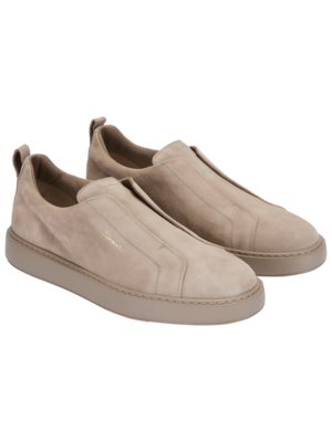 Slip-on-Sneakers aus Veloursleder