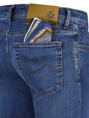 Jeans Bard mit Lyocell-Anteil und Kontrastnähten, Slim Fit