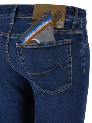 Jeans Bard mit Lyocell-Anteil und Kontrastnähten, Slim Fit