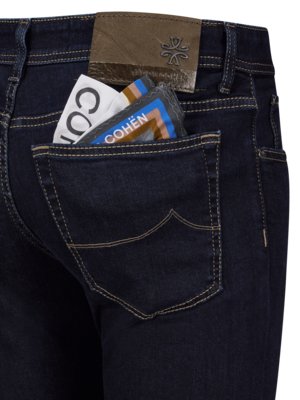 Jeans Bard mit Lyocell-Anteil und Kontrastnähten, Slim Fit