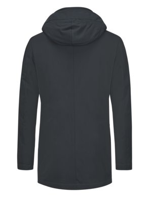 Daunenparka mit abtrennbarer Kapuze und 2-Ways-Stretch