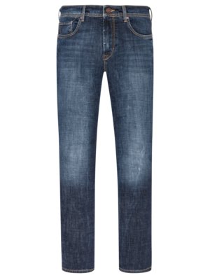 Raw-Jeans-mit-dezenter-Waschung,-Regular-Fit