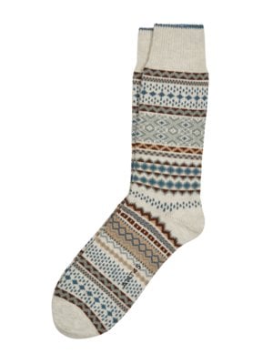 Socken aus Baumwollmix mit Azteken-Muster