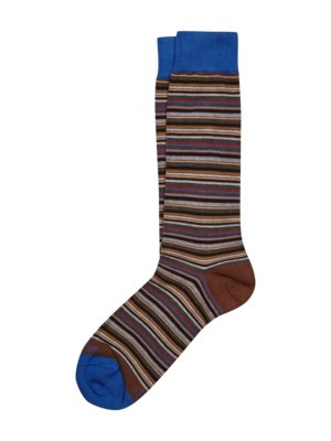 Socken mit dünnen Ringelstreifen und Stretchanteil