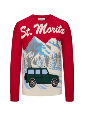 Pullover mit St. Moritz-Motiv aus Après-Ski-Kollektion