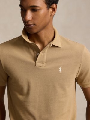 Poloshirt in Piqué-Qualität, Custom Slim Fit