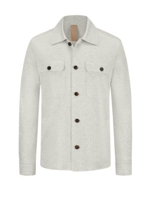 Overshirt mit Pepita-Muster und Stretchanteil