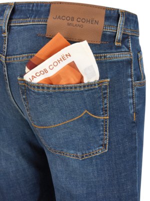 Jeans Scott mit Kontrastnähten, Slim Cropped Carrot